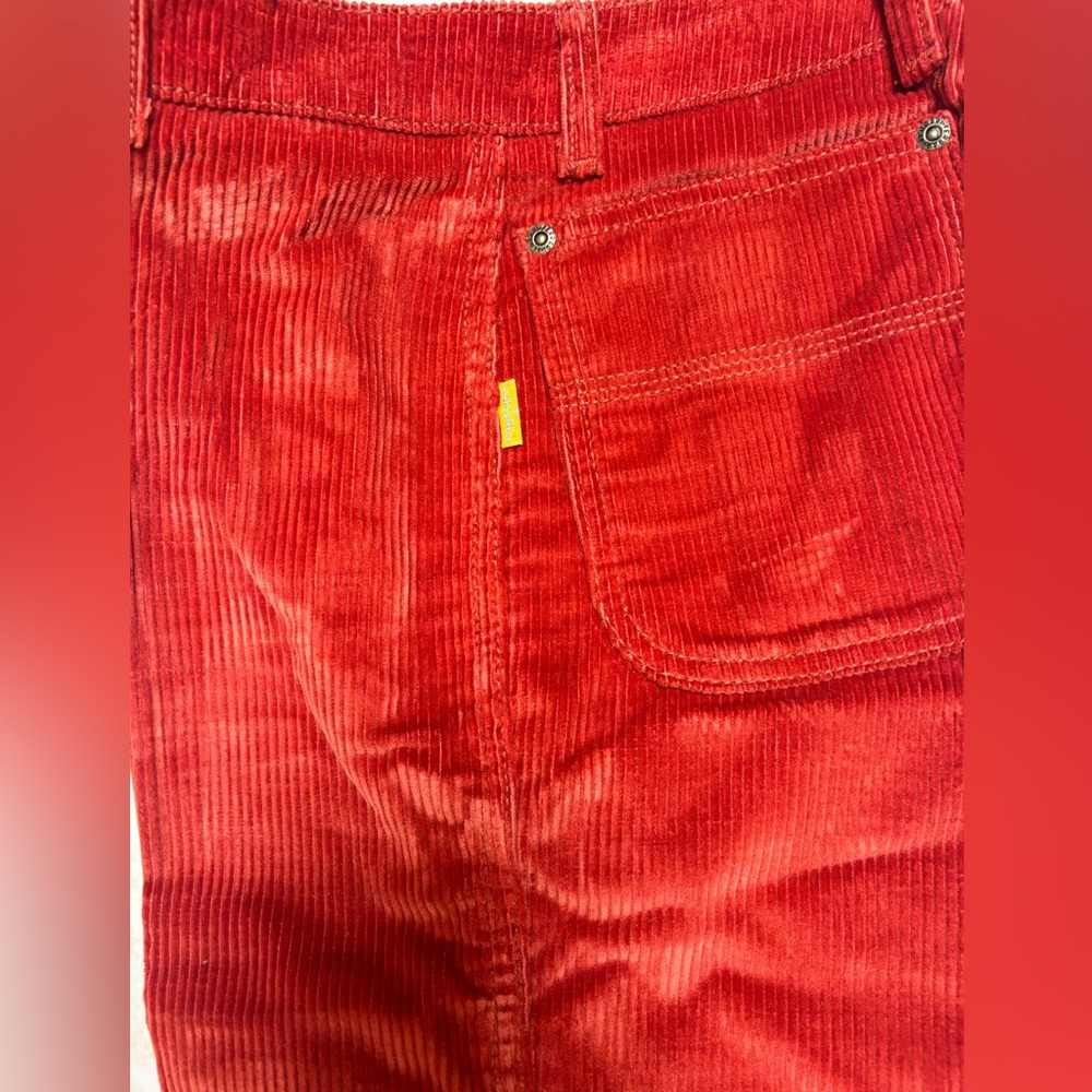 Vibrant  Orange Corduroy pants